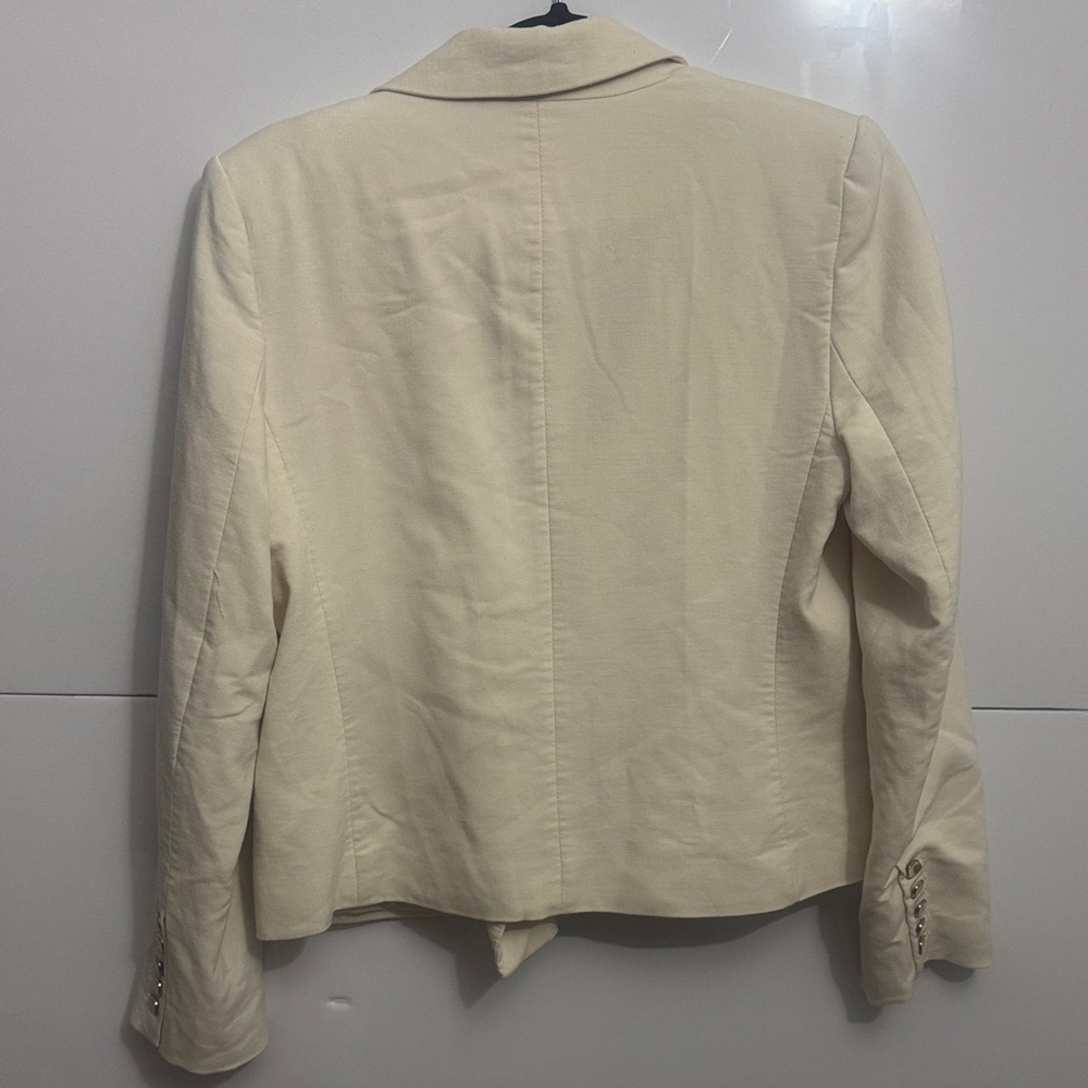 House of Harlow 1960 Double-Breasted Cream Blazer - Picture 6 of 7